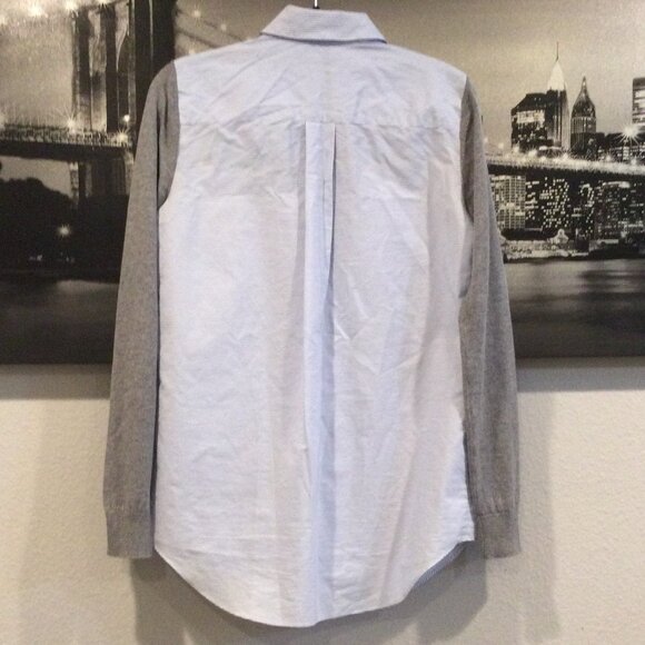 Theory 'Deverlyn' Cashmere/Cotton Layered Look Sweater - Picture 4 of 10